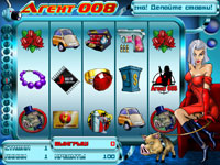 'Agent 008' slot machine. Jackpot